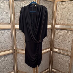 Cache Black Draped Dress